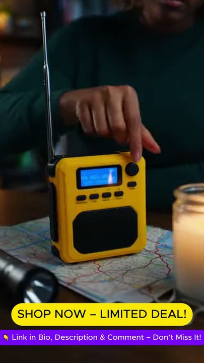 Emergency Weather Radio with Solar & Hand Crank https://amzn.to/3P62DCJ | NOAA AM/FM Survival Radio