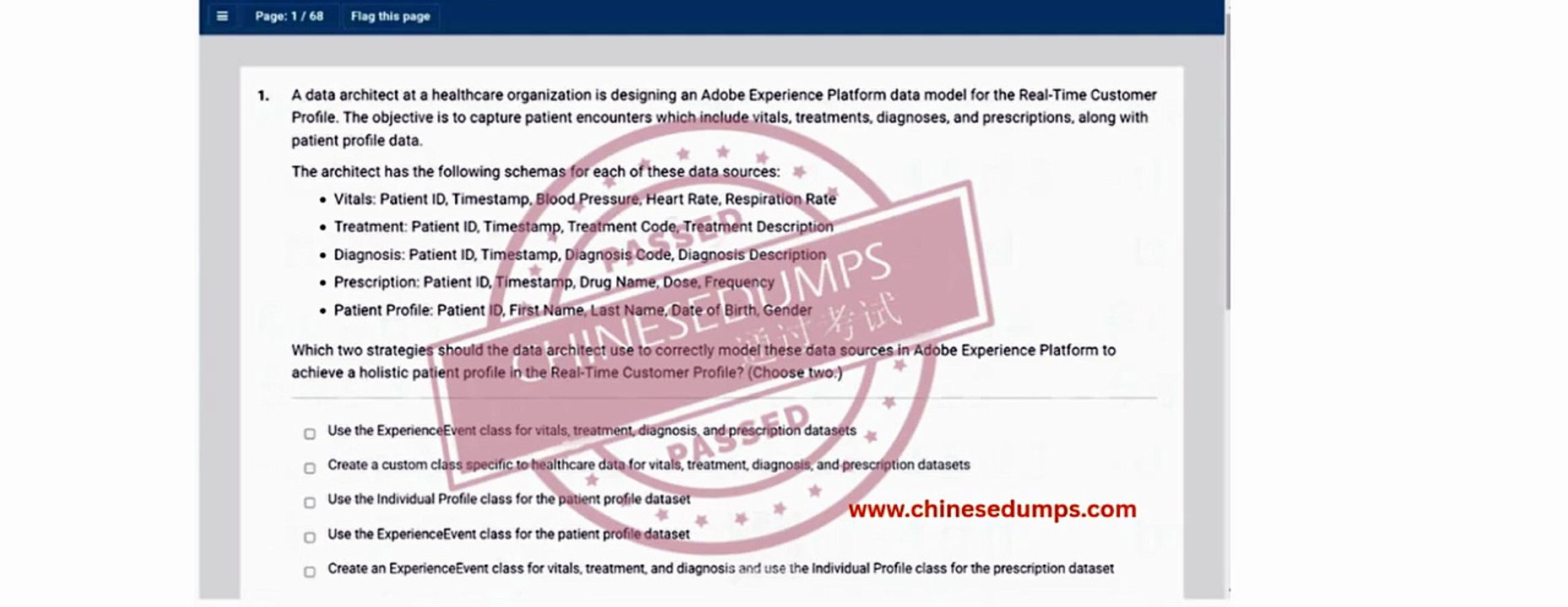 Adobe Real-Time Customer Data Platform (RTCDP) Business Practitioner Professional (AD0-E600)