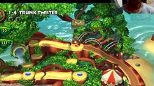 1-4 Trunk Twister, all puzzles & letters, DKC Tropical Freeze