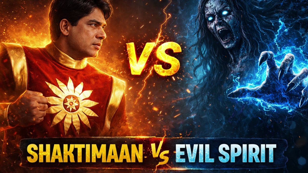 Shaktimaan vs Evil Spirit 🔥 शक्तिमान का खतरनाक प्रेत आत्मा से सामना