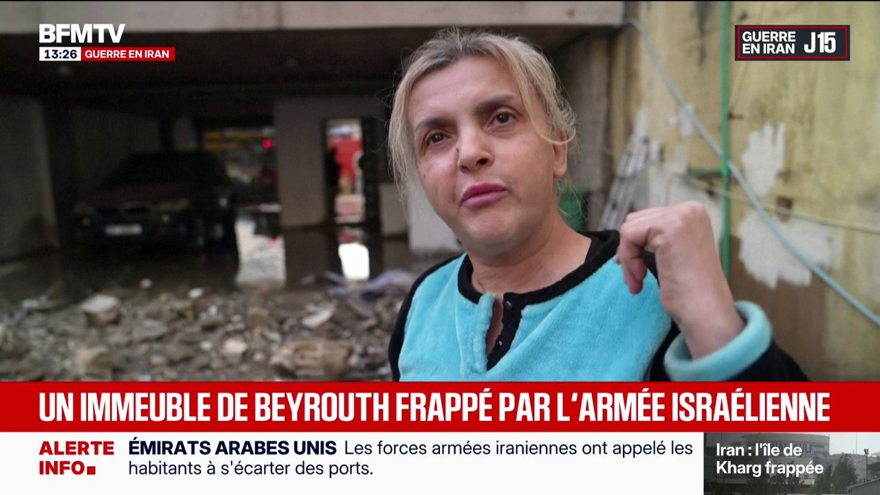 Guerre au Moyen-Orient: "Je dors dans ma voiture avec ma fille et ma petite-fille, tellement on a peur d'être touchées par des débris"