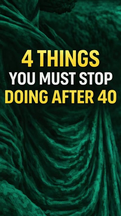 4 things u must stop doing after 40