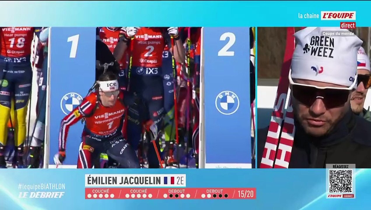 Emilien Jacquelin, 2e de la poursuite à Otepää : « Je prends le podium avec grand plaisir. » - Biathlon - Coupe du monde