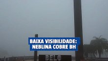 Baixa visibilidade: BH amanhece coberta por neblina
