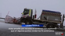 La nieve cubre el Pirineo navarro