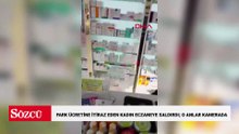 Fark ücretine itiraz eden kadın eczaneye saldırdı; o anlar kamerada