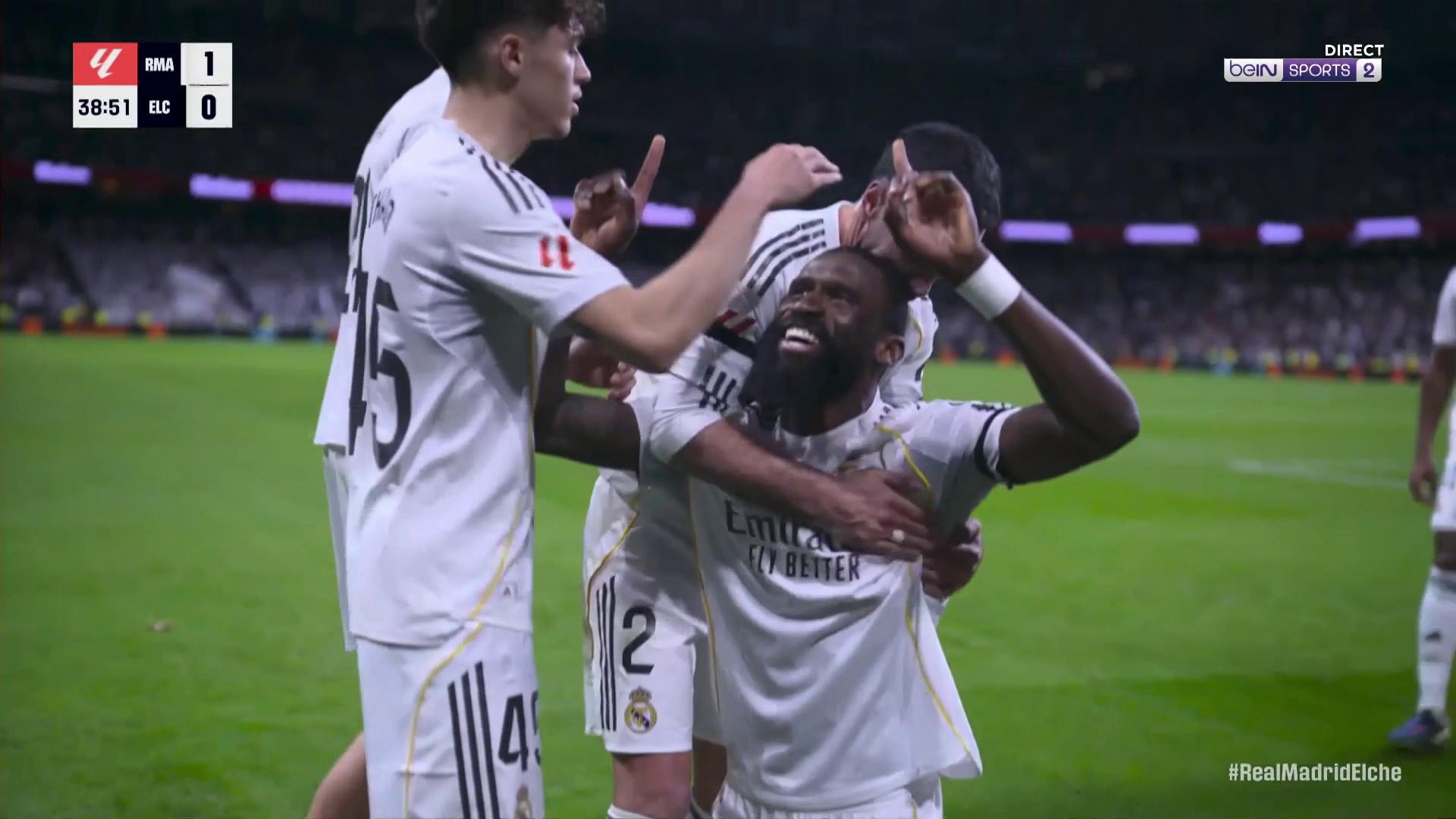 La Liga : Rüdiger lance le Real Madrid avant la pause !