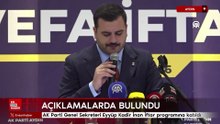 AK Parti Genel Sekreteri Eyyüp Kadir İnan İftar programına katıldı