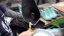Amazing Shoe Making Process: Handcrafting Leather Boots (Satisfying Video) #Shoemaking #Craftsmanship #LeatherWork #FootwearDesign #Artisan #HowItsMade #SlowFashion
