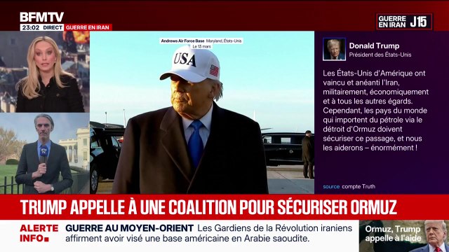 Édition spéciale : Trump appelle à une coalition pour sécuriser Ormuz - 14/03