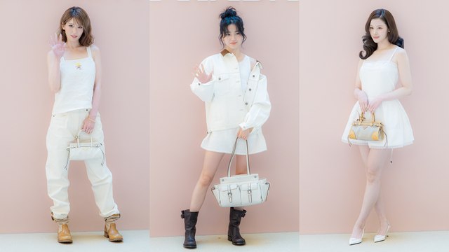 가수 전소미·배우 김태리·트와이스 사나, 프라다 화이트 썬(Prada White Sun) 포토콜 #전소미 #김태리 #사나