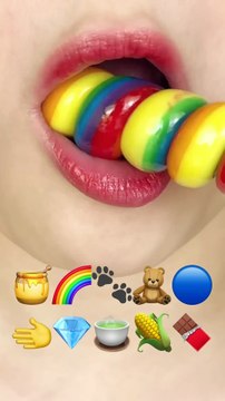 ASMR Emoji Food Mukbang 🍔🍩 Oddly Satisfying Eating Sounds