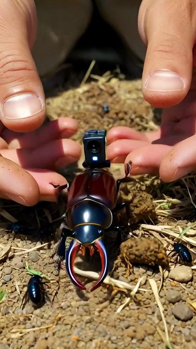 Inside a Dung Beetle Tunnel POV