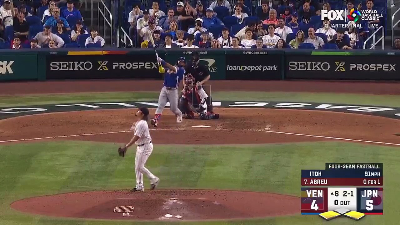 Wilyer Abreu pone arriba a Venezuela con jonrón de tres carreras