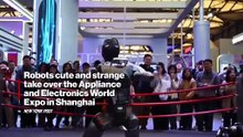 Robots cute and strange take over the Appliance and Electronics World Expo in Shanghai