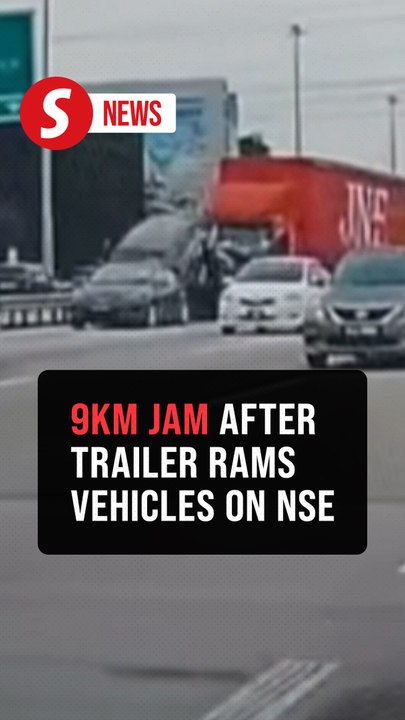 Trailer crash halts North–South Expressway in Penang, 12 injured