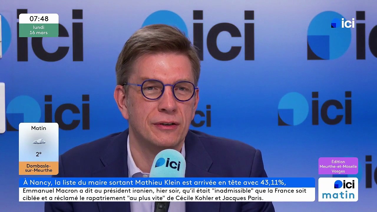 Municipales à Nancy : " Je conduirai au second tour la même liste qu'au premier tour", assure le maire sortant Mathieu Klein