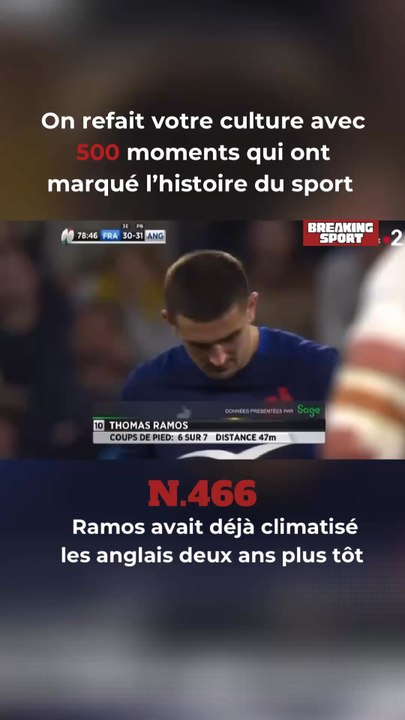 Ramos a répété cet exploit hier soir lors du dernier match du tournoi des VI Nations !!