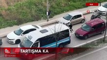 Bursa'da otomobil sürücüsü motosikletliye copla saldırdı