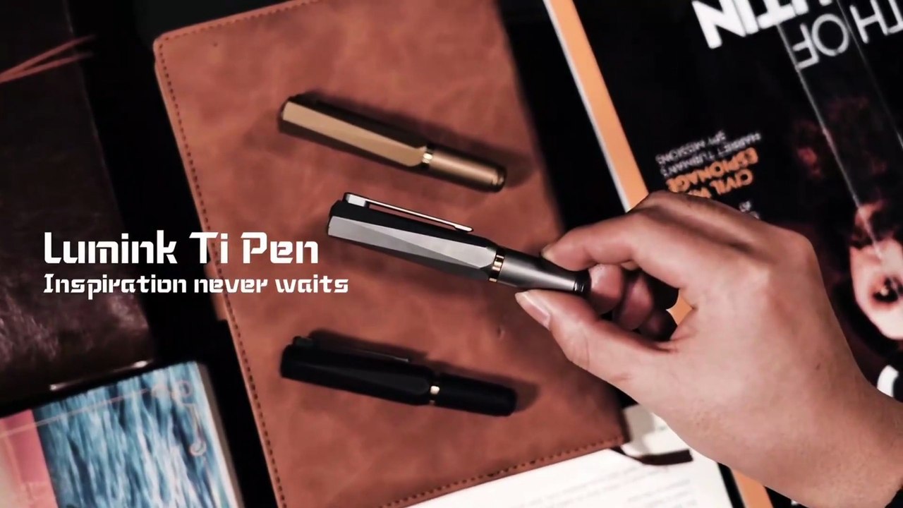 Lumink The Definitive Pocket-to-Pro Titanium Fountain Pen by EyeQ