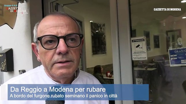 Da Reggio a Modena con il furgone rubato seminano il panico in citt?