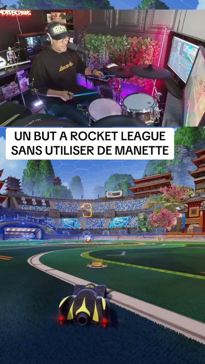 Et encore un but à Rocket, League, sans utiliser de manette.