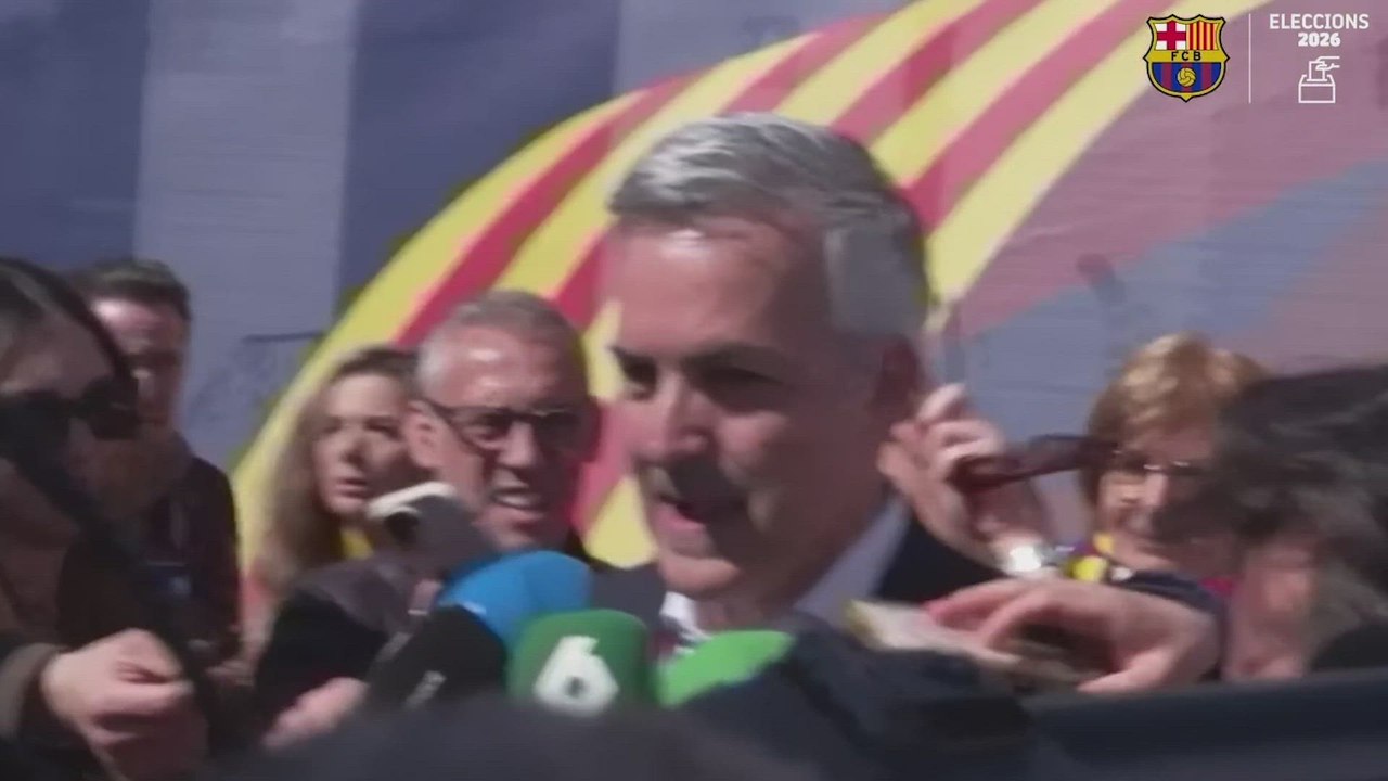 Declaraciones de Victor Font tras votas en las elecciones del FC Barcelona