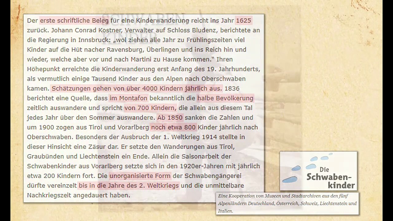 Die Schwabenkinder  Sklaven aus den Alpen