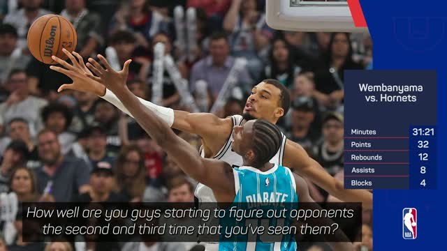 'One more weapon' - Wembanyama happy with playmaking in win over Hornets