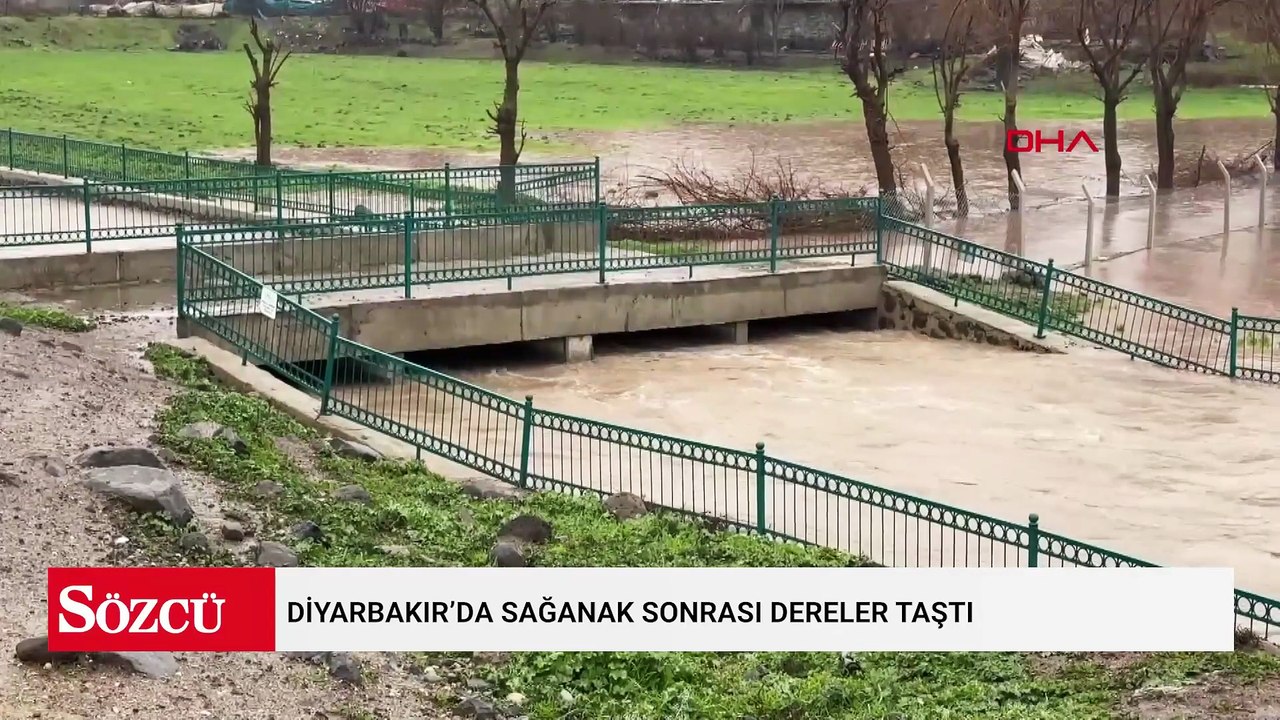 Diyarbakır’da sağanak sonrası dereler taştı, tarım arazilerini su bastı