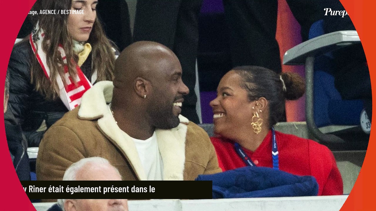 Amélie Mauresmo en famille au Stade de France pour France-Angleterre, Teddy Riner avec sa compagne