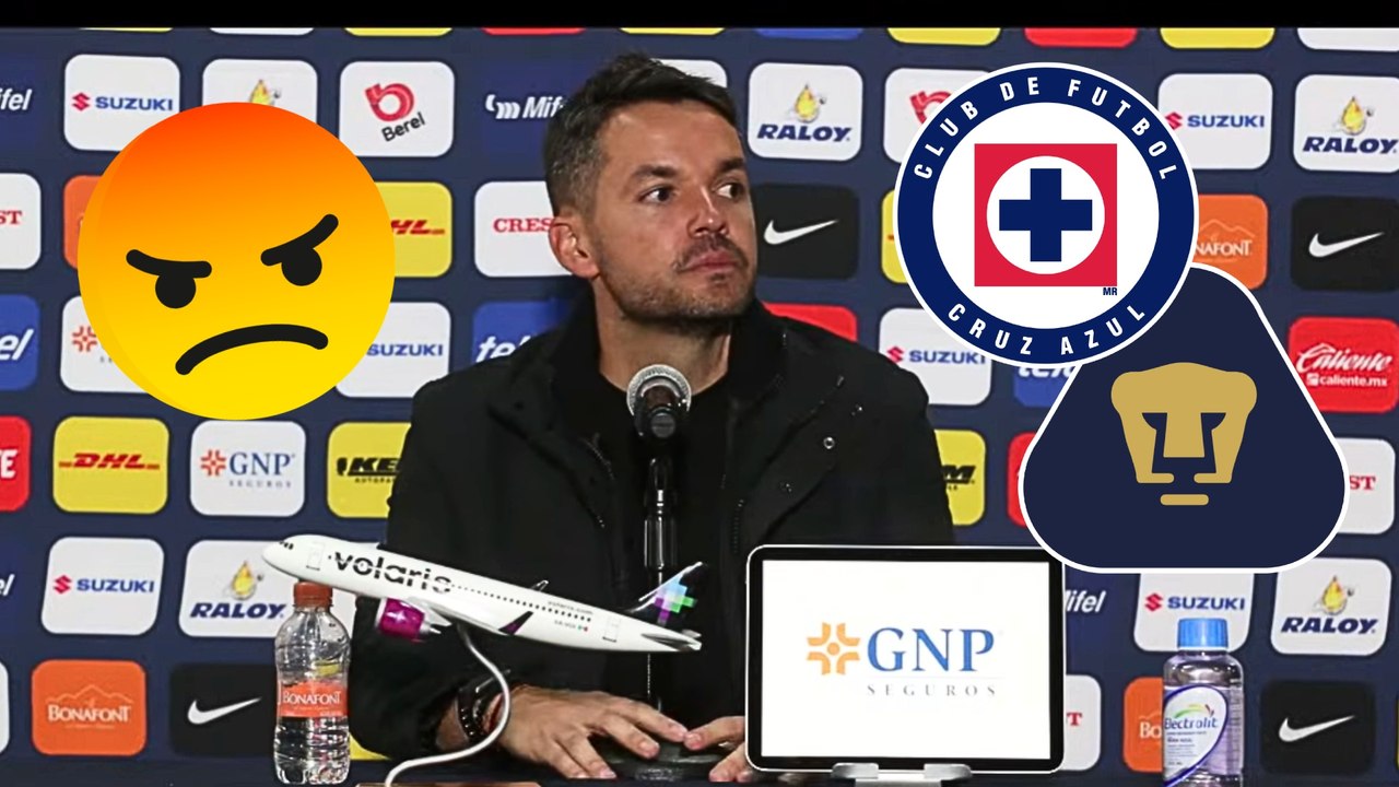 Nicolás Larcamón muestra frustración con el arbitraje tras empate entre Pumas y Cruz Azul: "Tenemos que cobrar 14 penales"