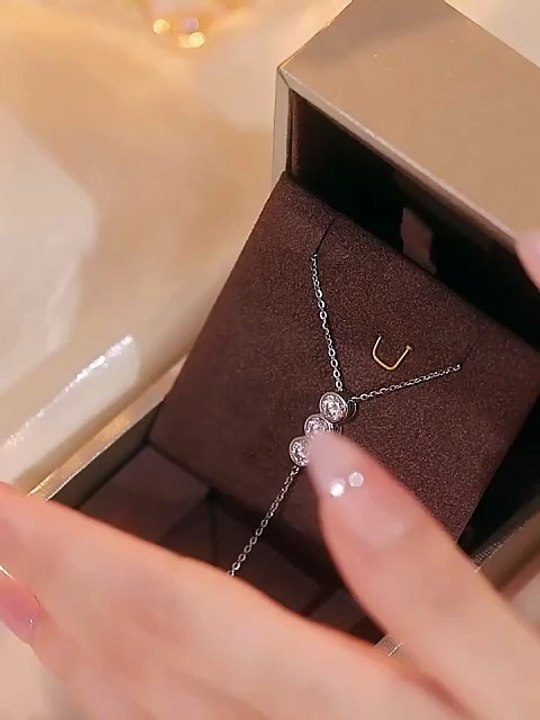 Full Moissanite Bubble Necklace Review | 925 Sterling Silver Clavicle Jewelry