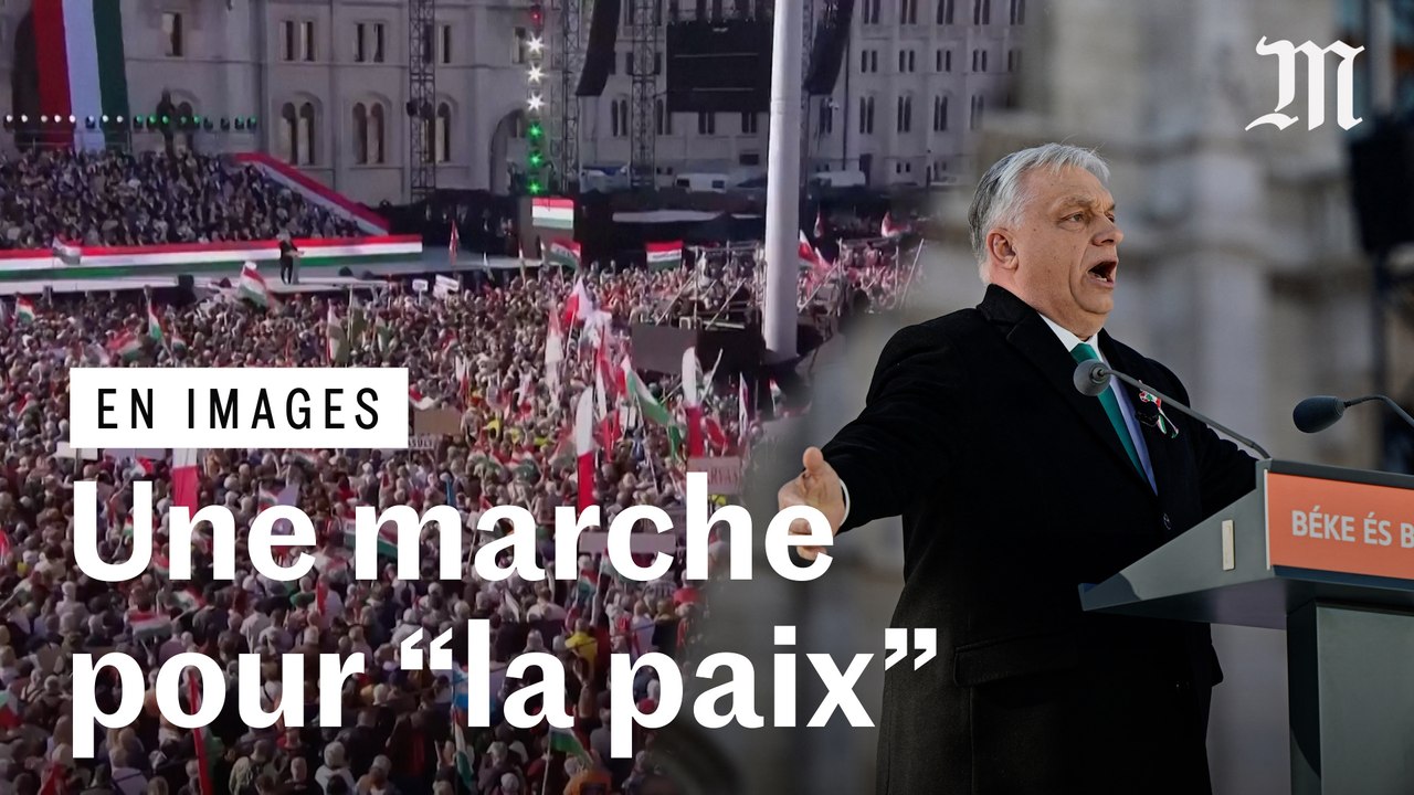 Hongrie : des dizaines de milliers de personnes défilent en soutien à Viktor Orban