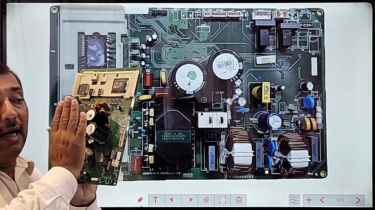 #1165 Gree Dc inverter ac E6 H5 LC L3 E7 error outdoor pcb Dc inverter ac pcb training cclass Babar - DC Inverter A C PCB Training Class (720p, h264, youtube)