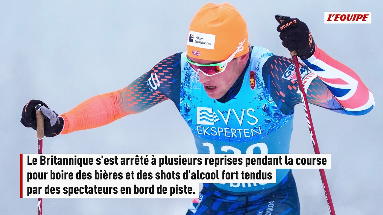 Un fondeur britannique boit de l'alcool en pleine course et provoque une polémique pour sa dernière Coupe du monde - Ski de fond - Coupe du monde (H)