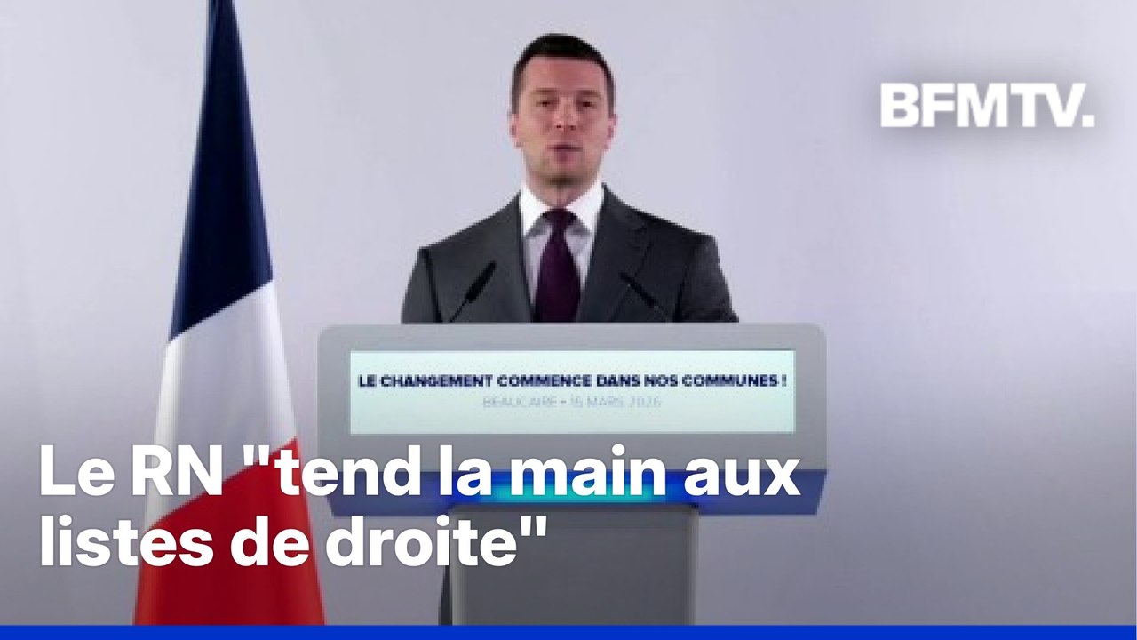 Municipales 2026: le RN “tend la main aux listes de droite sincères" pour le second tour