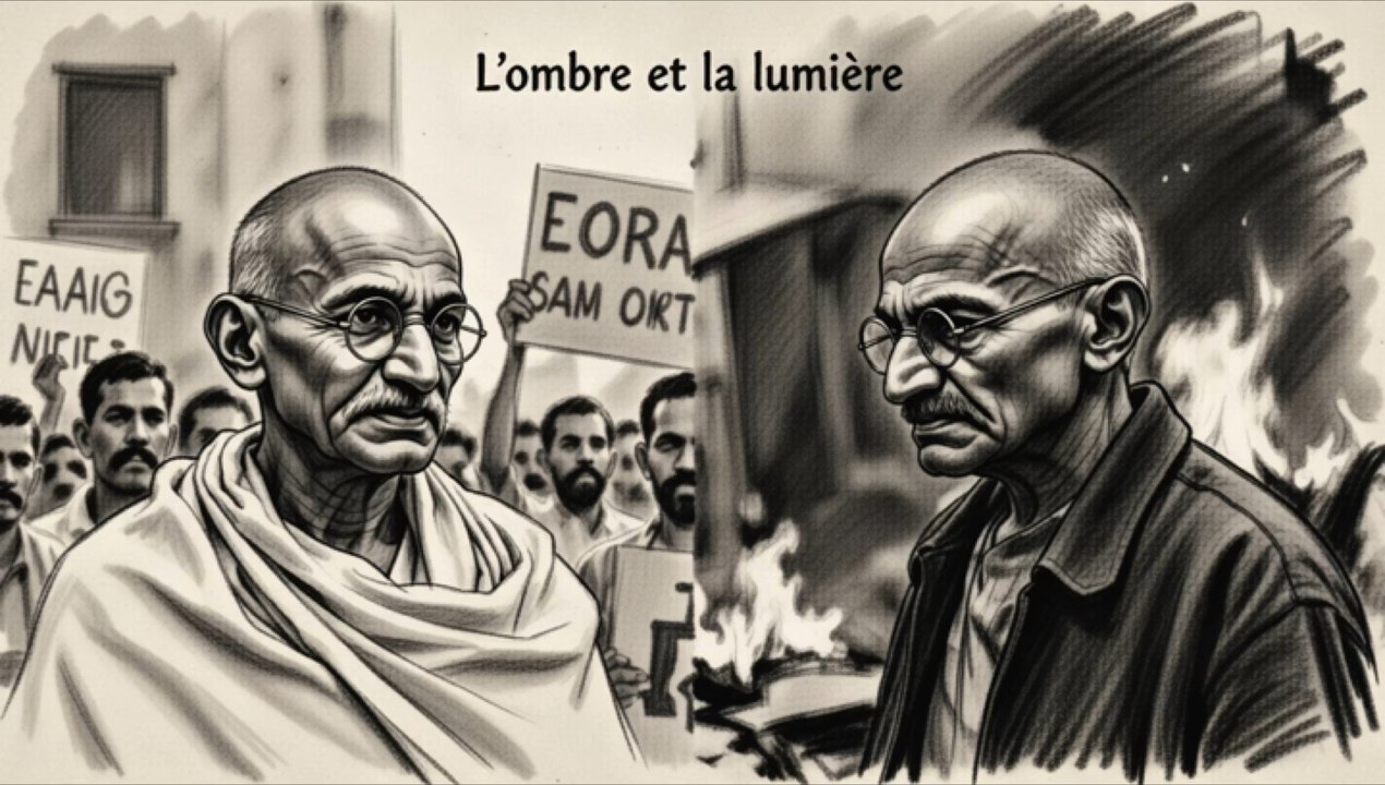 Le visage que l'Histoire a tenté d'effacer...Entre ombre et lumière, qui était vraiment l'homme derrière le mythe ? La vérité sur Gandhi est ici.