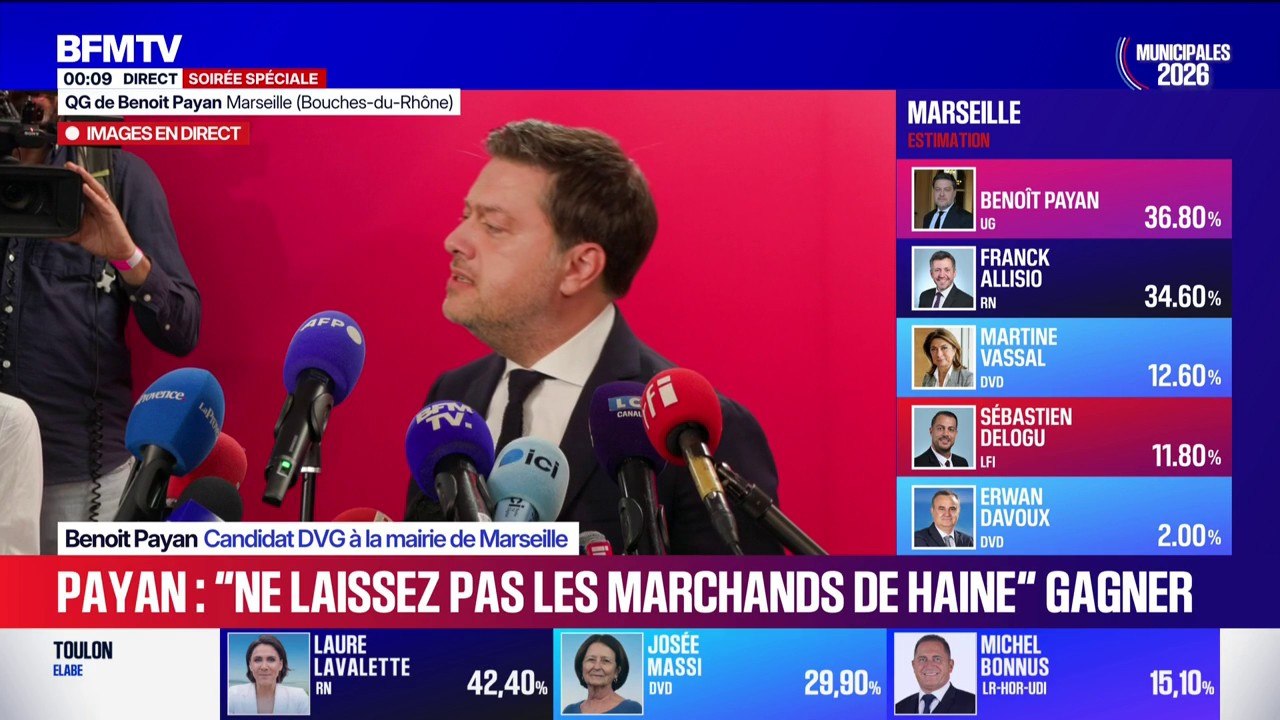 Municipales 2026 à Marseille: "Je ne ferais aucune négociation de couloir", déclare Benoit Payan