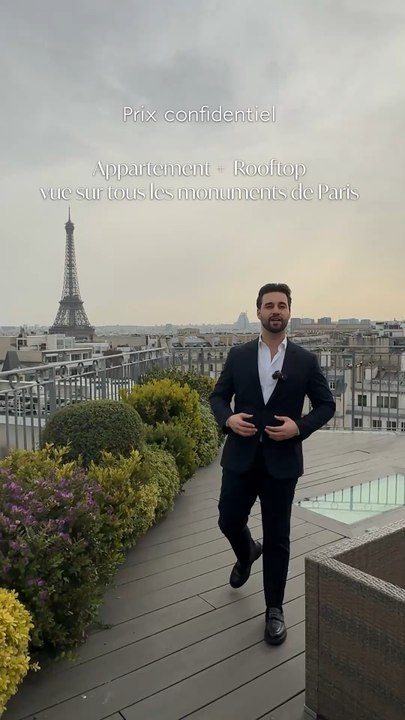 Paris : cet appartement possède l’un des rooftops les plus spectaculaires de la capitaleParis 16100 m² + rooftop 70 m²Vue panoramique exceptionnelleContact :07 72 15 24 15n.myara@deferla.com