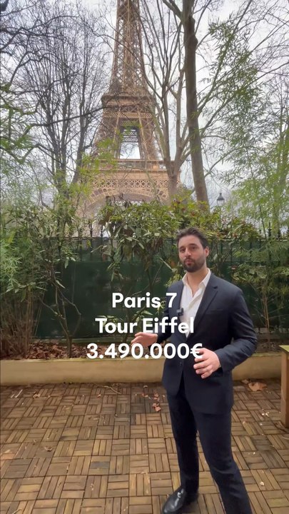 Appartement vendu 147m2 au pied de la Tour Eiffel 50m2 de terrasse vue Tour Eiffel