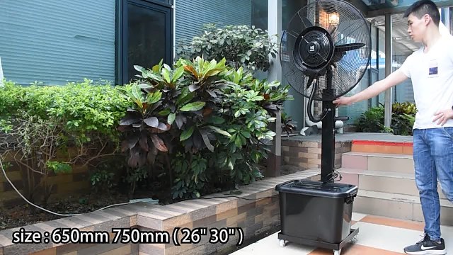 Mingletec Industrial mist fan with 42L square water tank#industrial #mistfan #aircooler #manufacturer #fyp
