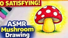 Cute Mushroom Drawing 🍄 | Easy & Relaxing ASMR Art