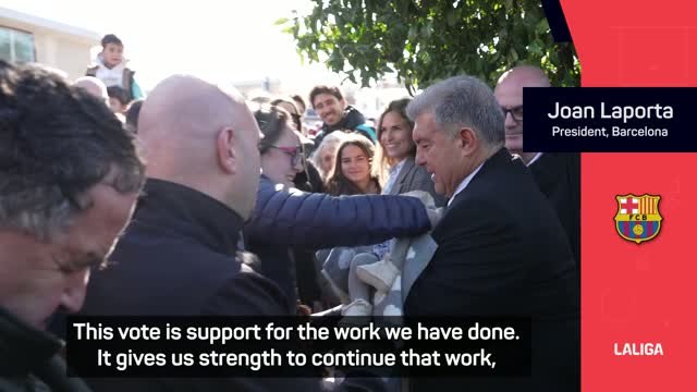 Laporta gives backing to Flick as he wins Barcelona presidential election
