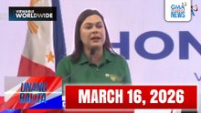 Unang Balita sa Unang Hirit: (Part 1) MARCH 16, 2026 [HD]