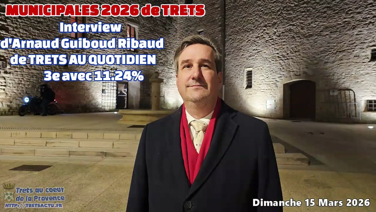MUNICIPALES 2026 TRETS Interview d'Arnaud Guiboud Ribaud  15Mars2026