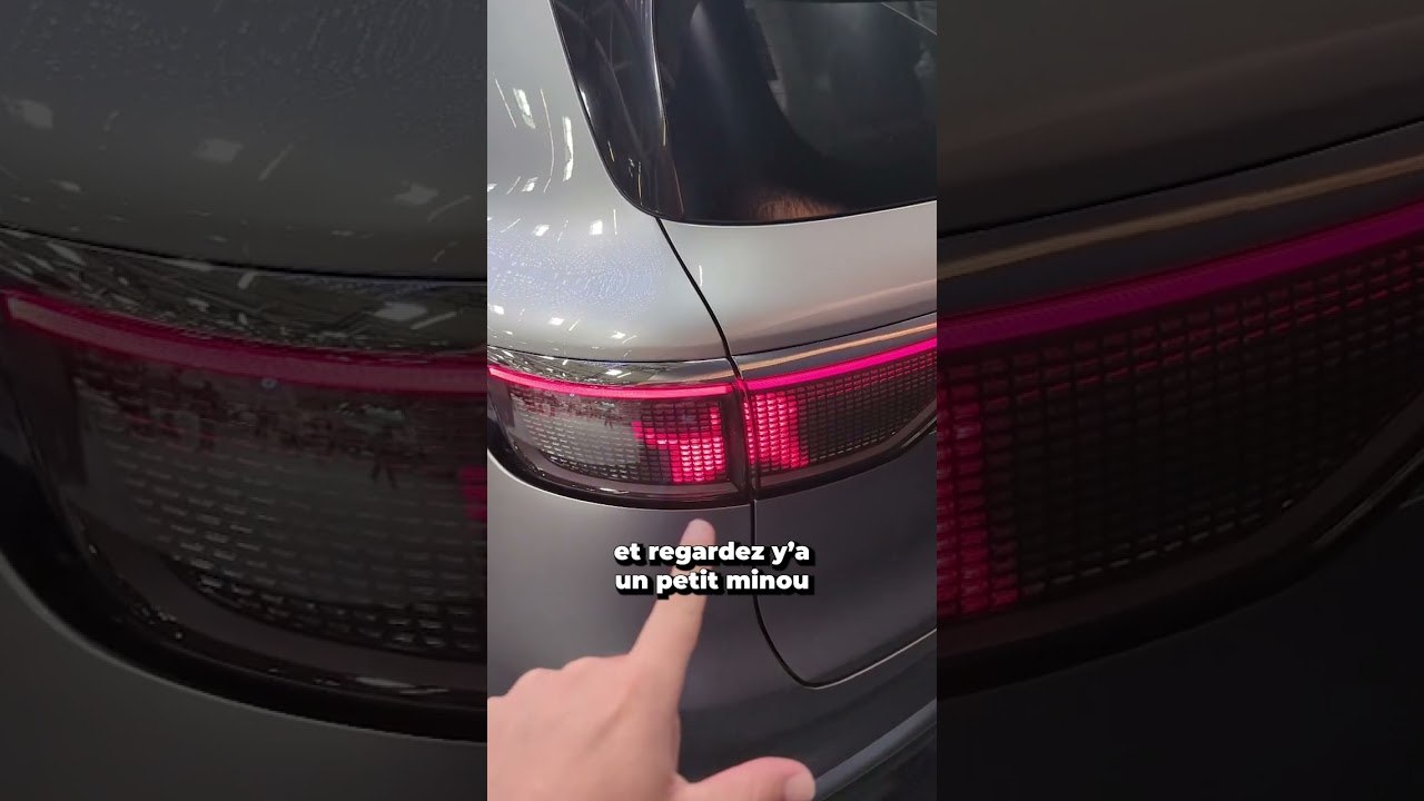 Cette voiture possède des phares qui "clignent des yeux"  #voiture  #automobile  #tech #shorts
