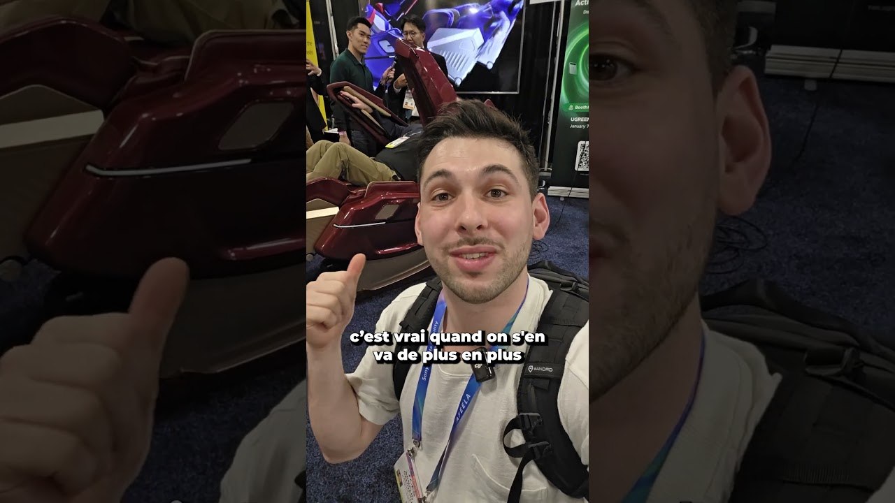 Un siège massant nouvelle technologie  #ces  #ces2026  #siegemassant  #massage  #tech #shorts
