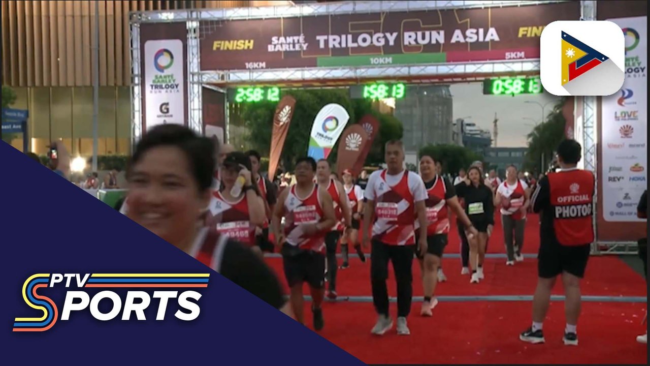 Edna Magtubo at Gilbert Muge, nanguna sa Sante Barley Trilogy Run Asia Manila Leg 1
