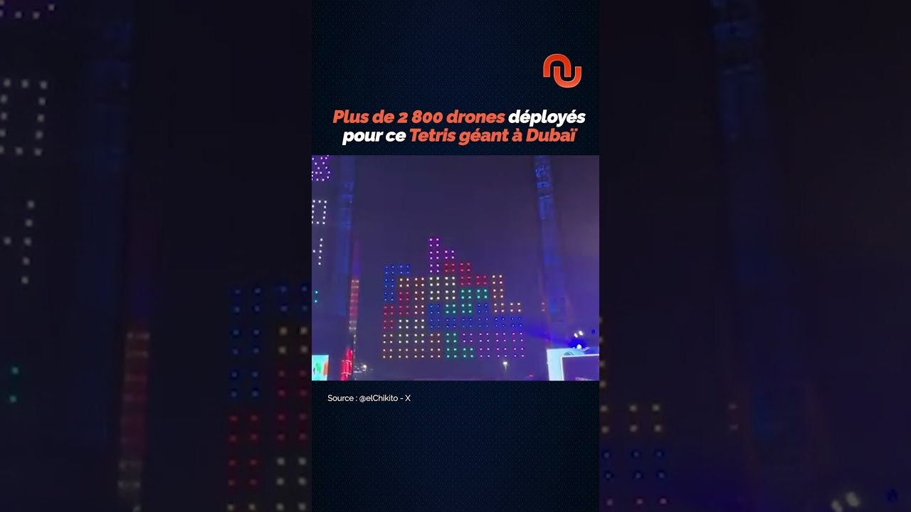 Il joue à Tetris sur un écran de 150 MÈTRES DE HAUT ! #shorts